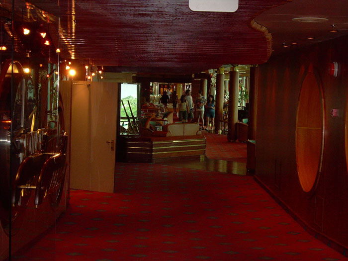looking from spotlight to schooner